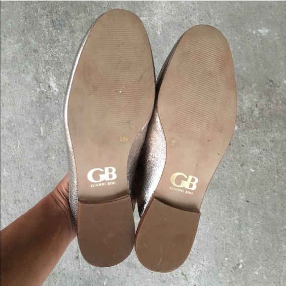 Gianni Bini | No Brainer Metallic Gold Mules - Picture 7 of 7